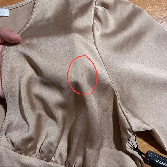 Leith Champagne Feminine Button Up Top - Picture 6 of 6